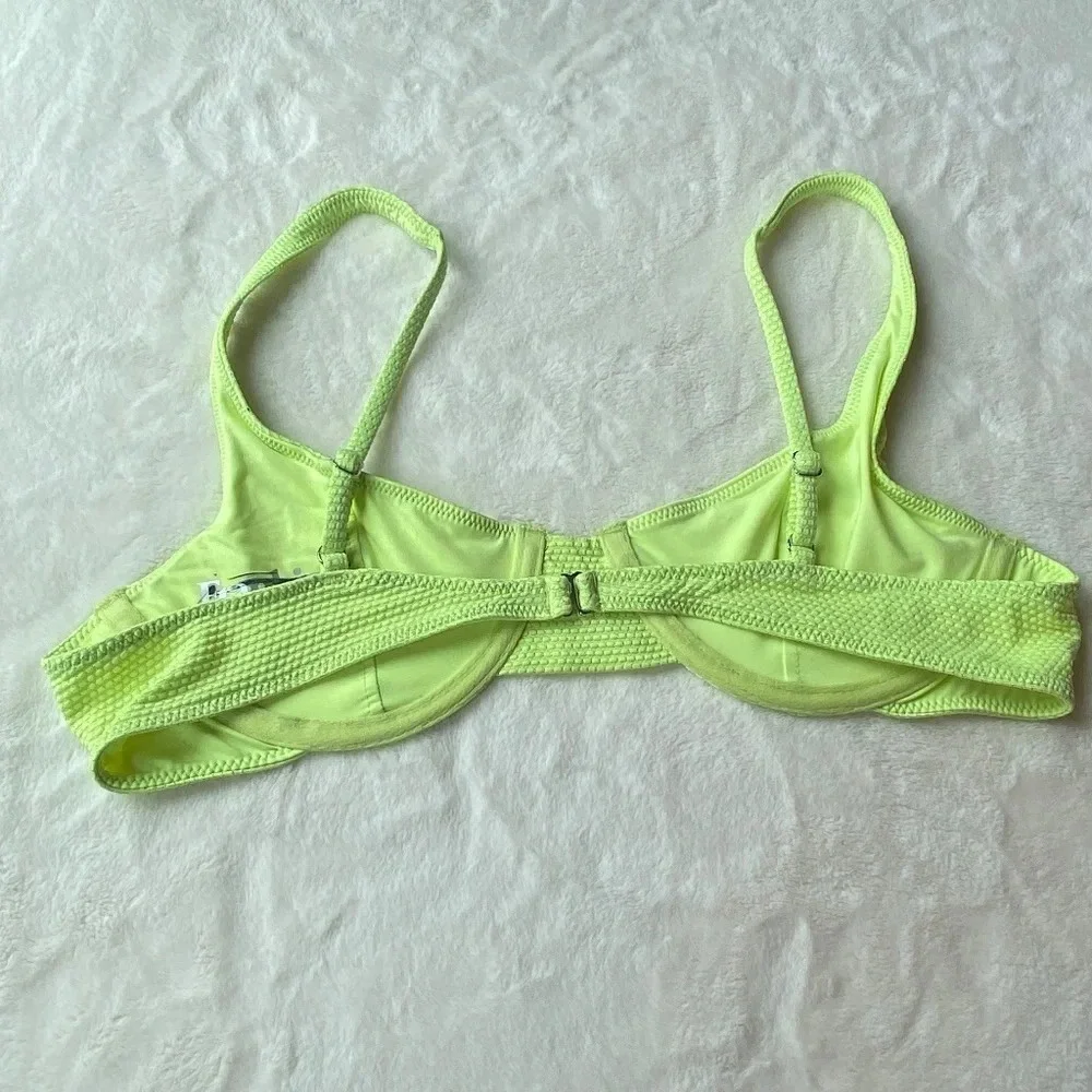 NWOT Frankie’s bikinis Sundance neon underwire bikini top 19372